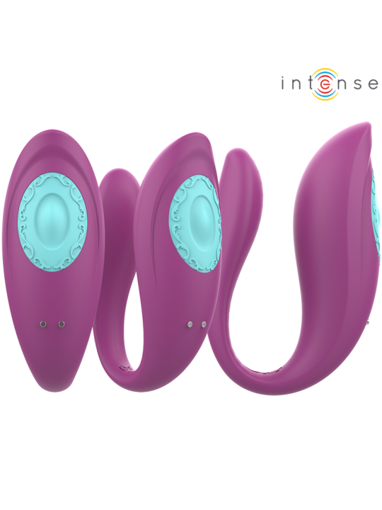INTENSE ANNIE ESTIMULADOR VIBRADOR FORMA DE U MORADO CONTROL REMOTO