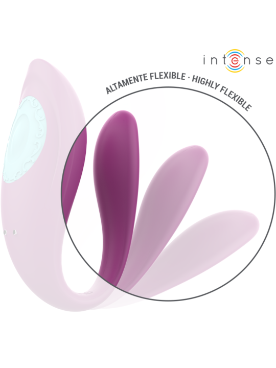 INTENSE ANNIE ESTIMULADOR VIBRADOR FORMA DE U MORADO CONTROL REMOTO
