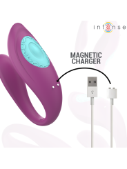 INTENSE ANNIE ESTIMULADOR VIBRADOR FORMA DE U MORADO CONTROL REMOTO