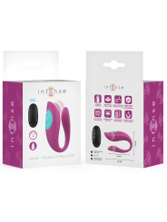 INTENSE ANNIE ESTIMULADOR VIBRADOR FORMA DE U MORADO CONTROL REMOTO