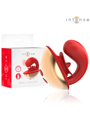 INTENSE MARIAH VIBRADOR ESTIMULADOR EN FORMA DE U 10 VIBRACIONES ROJO
