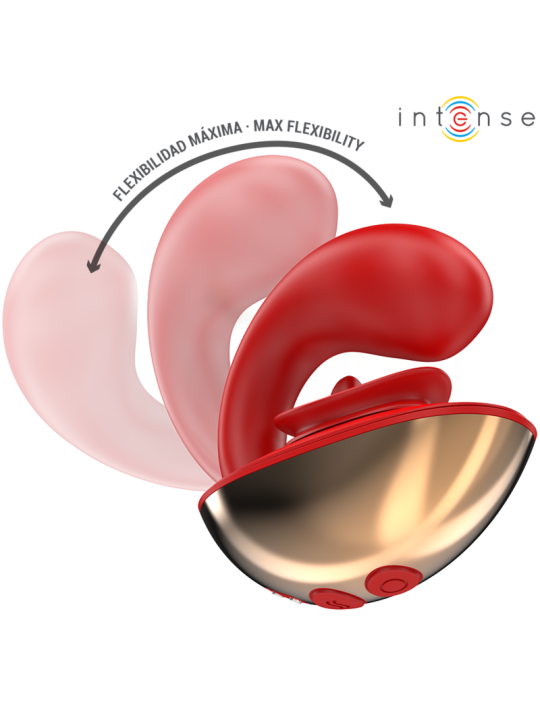 INTENSE MARIAH VIBRADOR ESTIMULADOR EN FORMA DE U 10 VIBRACIONES ROJO