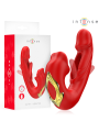INTENSE NATHY VIBRADOR DOBLE CON BOCA ESTIMULADORA MULTIFUNCION ROJO