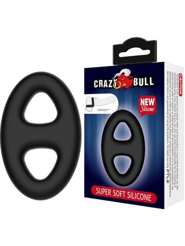 CRAZY BULL ANILLO DOBLE SILICONA OVALADO