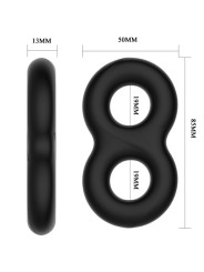 CRAZY BULL ANILLO DOBLE SILICONA INFINITY