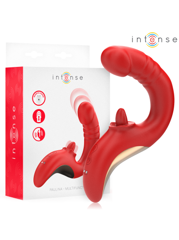 INTENSE PAULINA VIBRADOR ESTIMULADOR EN FORMA DE U ROJO