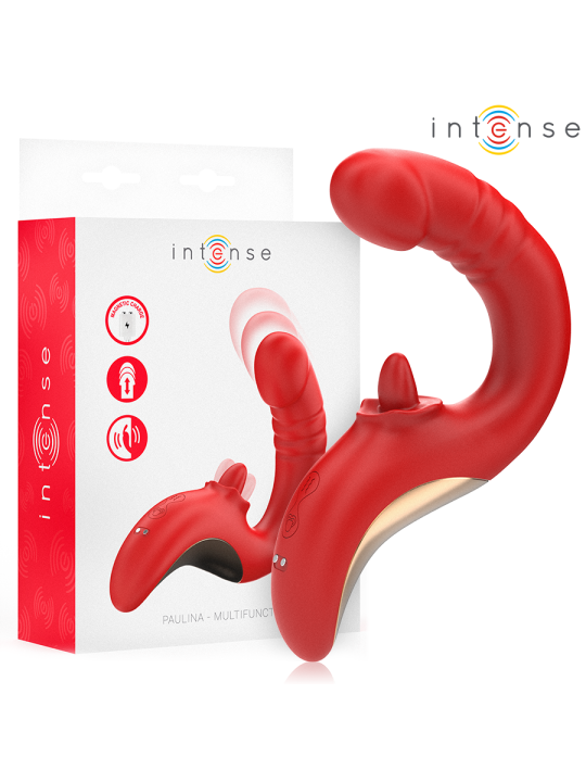 INTENSE PAULINA VIBRADOR ESTIMULADOR EN FORMA DE U ROJO
