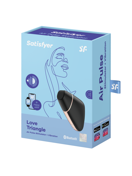 SATISFYER LOVE TRIANGLE ESTIMULADOR Y VIBRADOR BLANCO