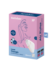 SATISFYER LOVE TRIANGLE ESTIMULADOR Y VIBRADOR BLANCO