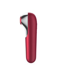 SATISFYER DUAL LOVE VIBRADOR Y SUCCIONADOR CON AIRE PULSADO ROJO
