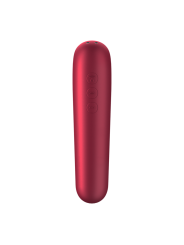 SATISFYER DUAL LOVE VIBRADOR Y SUCCIONADOR CON AIRE PULSADO ROJO