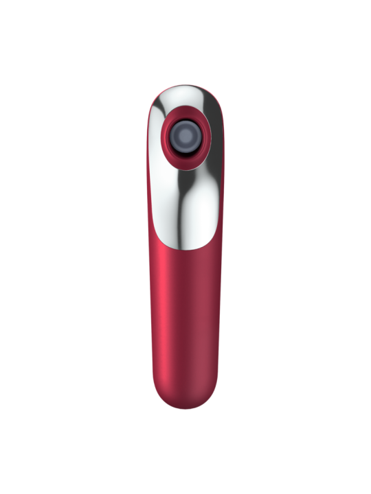 SATISFYER DUAL LOVE VIBRADOR Y SUCCIONADOR CON AIRE PULSADO ROJO