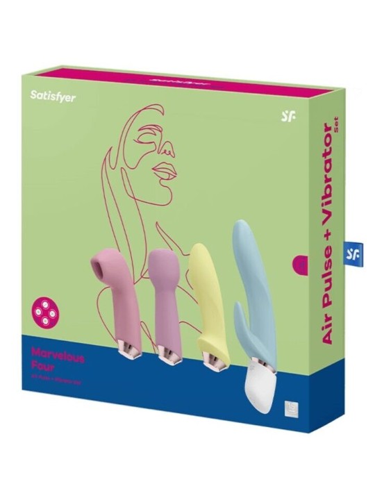 SATISFYER MARVELOUS FOUR SET VIBRADOR SUCCIONADOR