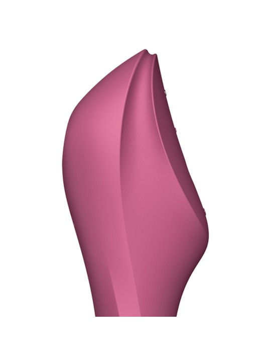 SATISFYER CURVY TRINITY 3 ESTIMULADOR Y VIBRADOR ROJO