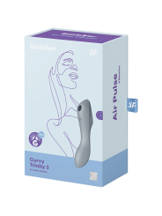SATISFYER CURVY TRINITY 3 ESTIMULADOR Y VIBRADOR GRIS