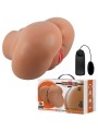 CRAZY BULL LUNA TRASERO VIBRADOR CON VAGINA Y ANO REALISTICO CONTROL REMOTO