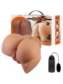 CRAZY BULL EMILIA TRASERO VIBRADOR CON VAGINA Y ANO REALISTICO NATURAL CONTROL REMOTO