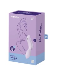 SATISFYER CURVY TRINITY 2 ESTIMULADOR Y VIBRADOR MORADO