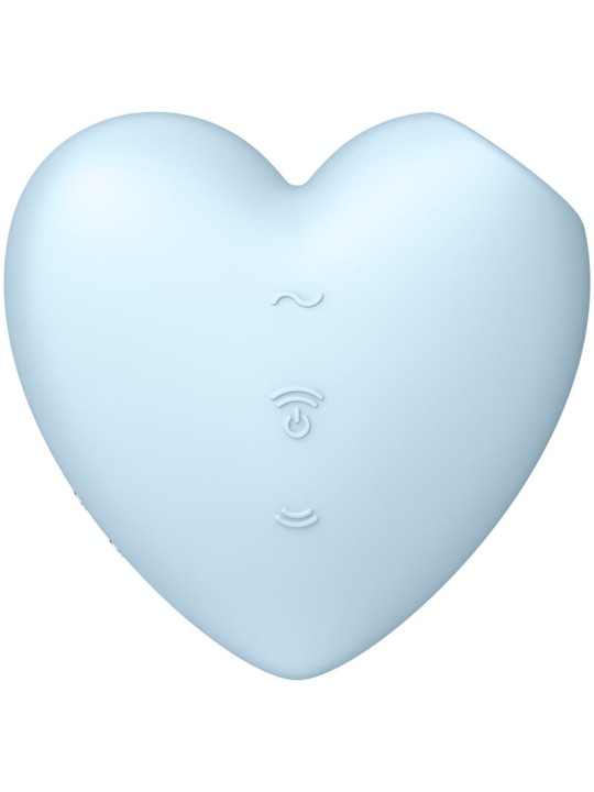 SATISFYER CUTIE HEART ESTIMULADOR Y VIBRADOR AZUL