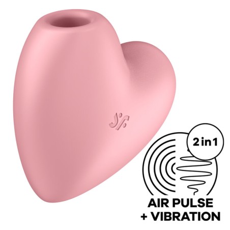 SATISFYER CUTIE HEART ESTIMULADOR Y VIBRADOR AZUL