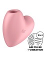 SATISFYER CUTIE HEART ESTIMULADOR Y VIBRADOR AZUL