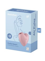 SATISFYER CUTIE HEART ESTIMULADOR Y VIBRADOR AZUL