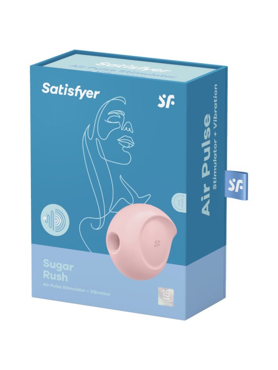 SATISFYER SUGAR RUSH ESTIMULADOR Y VIBRADOR ROSA