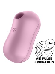 SATISFYER COTTON CANDY ESTIMULADOR Y VIBRADOR LILA