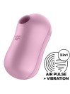 SATISFYER COTTON CANDY ESTIMULADOR Y VIBRADOR LILA