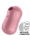 SATISFYER COTTON CANDY ESTIMULADOR Y VIBRADOR LILA