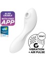 SATISFYER CURVY TRINITY 5 ESTIMULADOR Y VIBRADOR APP AZUL