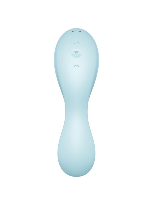 SATISFYER CURVY TRINITY 5 ESTIMULADOR Y VIBRADOR APP AZUL