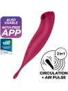 SATISFYER TWIRLING PRO ESTIMULADOR Y VIBRADOR APP VERDE