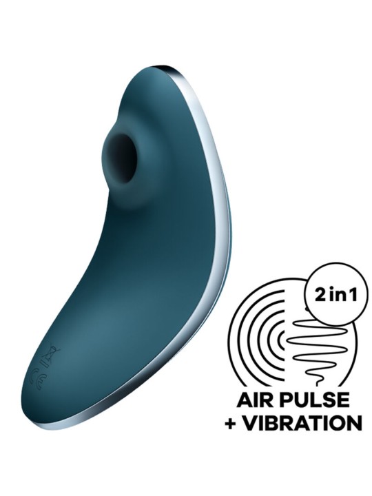 SATISFYER VULVA LOVER 1 ESTIMULADOR Y VIBRADOR AZUL