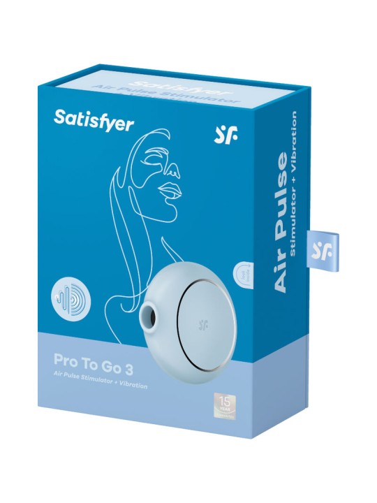 SATISFYER PRO TO GO 3 ESTIMULADOR Y VIBRADOR DOBLE NEGRO