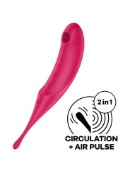 SATISFYER TWIRLING PRO ESTIMULADOR Y VIBRADOR ROJO