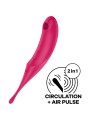 SATISFYER TWIRLING PRO ESTIMULADOR Y VIBRADOR ROJO