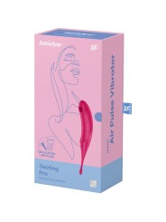 SATISFYER TWIRLING PRO ESTIMULADOR Y VIBRADOR ROJO