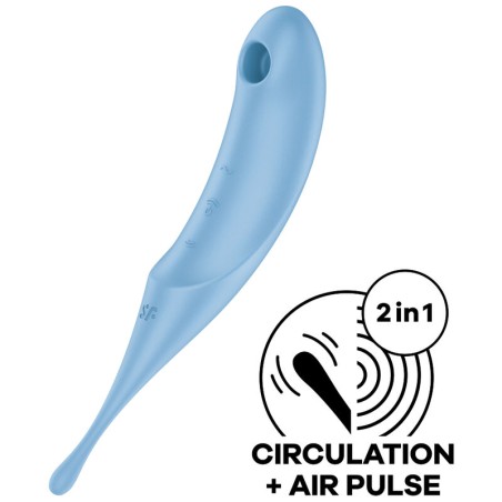 SATISFYER TWIRLING PRO ESTIMULADOR Y VIBRADOR ROJO