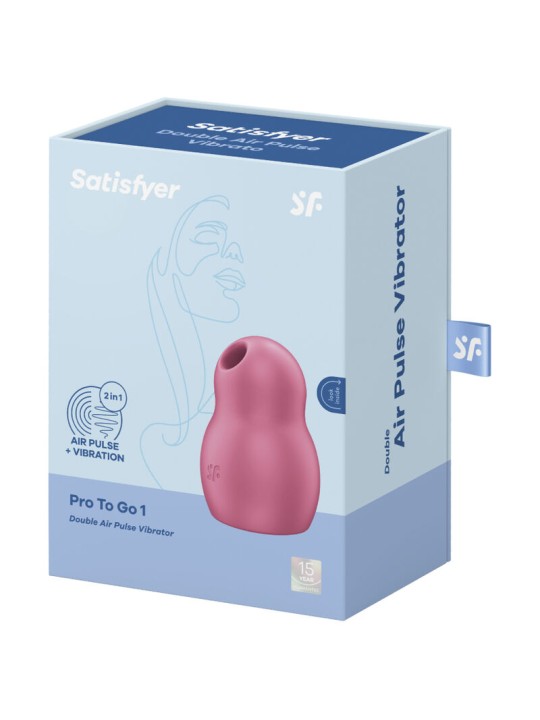 SATISFYER PRO TO GO 1 ESTIMULADOR Y VIBRADOR DOBLE VERDE