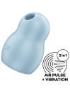SATISFYER PRO TO GO 1 ESTIMULADOR Y VIBRADOR DOBLE VERDE
