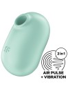 SATISFYER PRO TO GO 2 ESTIMULADOR Y VIBRADOR DOBLE BEIGE
