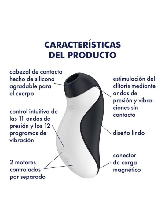 SATISFYER ORCA AIR PULSE STIMULATOR VIBRATION