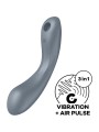 SATISFYER CURVE TRINITY 1 AIR PULSE VIBRATION GRIS