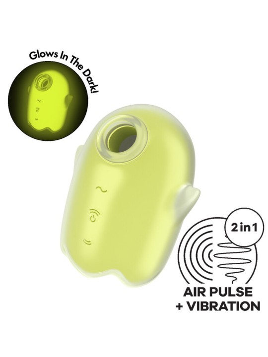 SATISFYER GLOWING GHOST AIR PULSE VIBRADOR AMARILLO