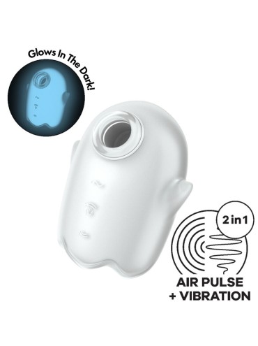 SATISFYER GLOWING GHOST AIR PULSE VIBRADOR AMARILLO