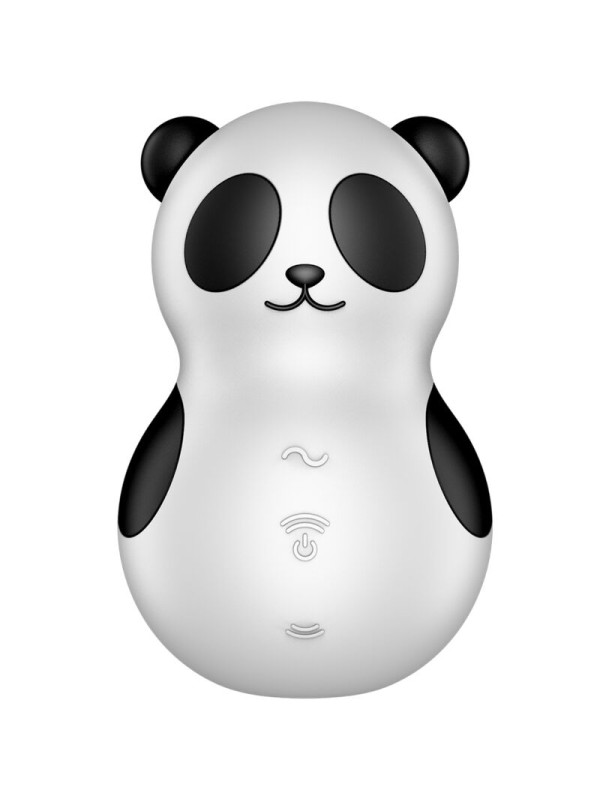SATISFYER POCKET PANDA ESTIMULADOR VIBRADOR BLANCO Y NEGRO