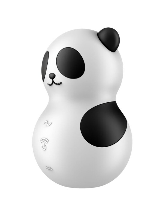 SATISFYER POCKET PANDA ESTIMULADOR VIBRADOR BLANCO Y NEGRO
