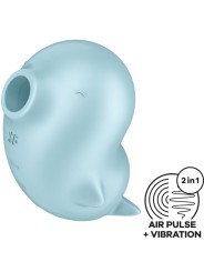 SATISFYER SASSY SEAL ESTIMULADOR VIBRADOR AZUL