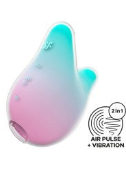 SATISFYER MERMAID VIBES ESTIMULADOR VIBRADOR MENTA Y ROSA